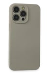 Mey İthalat®  iPhone 15 Pro Max Kılıf Nano içi Kadife Silikon - Beyaz Titanyum