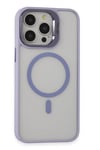 Mey İthalat®  iPhone 15 Pro Max Kılıf Roblox Lens Magsafe Standlı Kapak - Lila