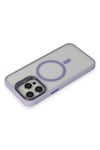 Mey İthalat®  iPhone 15 Pro Max Kılıf Roblox Lens Magsafe Standlı Kapak - Lila