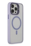 Mey İthalat®  iPhone 15 Pro Max Kılıf Roblox Lens Magsafe Standlı Kapak - Lila