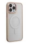 Mey İthalat®  iPhone 15 Pro Max Kılıf Room Magneticsafe Silikon - Pudra