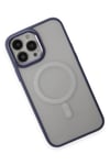 Mey İthalat®  iPhone 15 Pro Max Kılıf Room Magneticsafe Silikon - Sierra Blue
