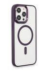 Mey İthalat®  iPhone 15 Pro Max Kılıf Room Magneticsafe Silikon - Derin Mor