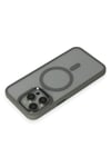 Mey İthalat®  iPhone 15 Pro Max Kılıf Room Magneticsafe Silikon - Gri