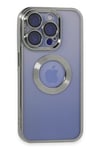 Mey İthalat®  iPhone 15 Pro Max Kılıf Slot Silikon - Gümüş