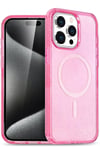 Mey İthalat®  iPhone 15 Pro Max Kılıf Star Magsafe Kapak - Pembe