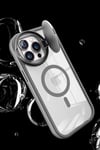 Mey İthalat®  iPhone 15 Pro Max Kılıf Teleskop Lens Magsafe Silikon Kapak - Koyu Yeşil