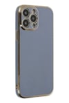 Mey İthalat®  iPhone 15 Pro Max Kılıf Volet Silikon - Mavi