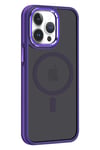Mey İthalat®  iPhone 15 Pro Max Winner Magsafe Kapak - Derin Mor