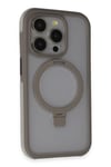 Mey İthalat®  iPhone 15 Pro Max Zorda Airbag Magsafe Standlı Kapak - Titan Gri