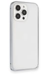Mey İthalat®  iPhone 15 Pro Metal Bumper Mat Kapak - Gri