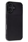 Mey İthalat®  iPhone 16 Kılıf Auto Focus Karbon Kapak - Siyah