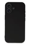 Mey İthalat®  iPhone 16 Kılıf First Silikon - Siyah