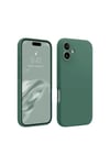 Mey İthalat®  iPhone 16 Kılıf First Silikon - Koyu Yeşil