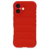 Mey İthalat®  iPhone 16 Kılıf Optimum Silikon - Kırmızı