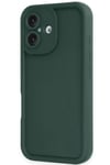 Mey İthalat®  iPhone 16 Kılıf Viera Silikon - Koyu Yeşil