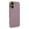 Mey İthalat®  iPhone 16 Kılıf Volet Silikon - Mor