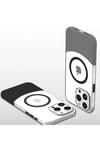 Mey İthalat®  iPhone 16 Plus Carbon Puzzle Magsafe Kapak - Siyah