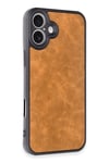 Mey İthalat®  iPhone 16 Plus Kılıf Aras Deri Kapak - Taba