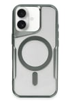 Mey İthalat®  iPhone 16 Plus Kılıf Boyi Magsafe Silikon Kapak - Yeşil