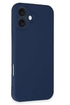 Mey İthalat®  iPhone 16 Plus Kılıf First Silikon - Lacivert