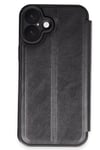 Mey İthalat®  iPhone 16 Plus Kılıf Flip Cover - Siyah