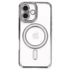 Mey İthalat®  iPhone 16 Plus Kılıf Joke Simli Magneticsafe Kılıf - Gri