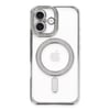 Mey İthalat®  iPhone 16 Plus Kılıf Joke Simli Magneticsafe Kılıf - Gümüş