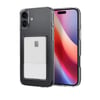 Mey İthalat®  iPhone 16 Plus Kılıf Kart Şeffaf Silikon - Şeffaf