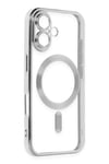 Mey İthalat®  iPhone 16 Plus Kılıf Kross Magneticsafe Kapak - Gümüş