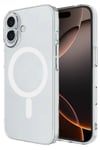 Mey İthalat®  iPhone 16 Plus Kılıf Magneticsafe Şeffaf Silikon - Şeffaf