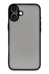 Mey İthalat®  iPhone 16 Plus Kılıf Montreal Silikon Kapak - Siyah