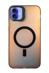Mey İthalat®  iPhone 16 Plus Kılıf Primera Magsafe Standlı Kapak - Siyah