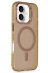 Mey İthalat®  iPhone 16 Plus Kılıf Primera Magsafe Standlı Kapak - Gold