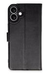 Mey İthalat®  iPhone 16 Plus Kılıf Trend S Plus Kapaklı Kılıf - Siyah