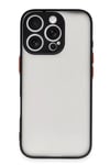 Mey İthalat®  iPhone 16 Pro Kılıf Montreal Silikon Kapak - Siyah