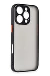 Mey İthalat®  iPhone 16 Pro Kılıf Montreal Silikon Kapak - Siyah