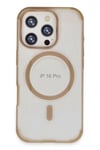 Mey İthalat®  iPhone 16 Pro Max Hilton Magsafe Kapak - Gold