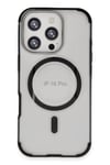 Mey İthalat®  iPhone 16 Pro Max Hilton Magsafe Kapak - Siyah