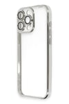 Mey İthalat®  iPhone 16 Pro Max Kılıf  Lensli Silikon - Gümüş