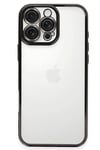 Mey İthalat®  iPhone 16 Pro Max Kılıf  Lensli Silikon - Siyah