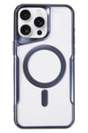 Mey İthalat®  iPhone 16 Pro Max Kılıf Boyi Magsafe Silikon Kapak - Lacivert