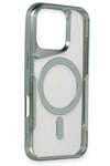 Mey İthalat®  iPhone 16 Pro Max Kılıf Boyi Magsafe Silikon Kapak - Lacivert