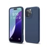 Mey İthalat®  iPhone 16 Pro Max Kılıf Nano içi Kadife Silikon - Lacivert