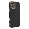 Mey İthalat®  iPhone 16 Pro Max Kılıf Volet Silikon - Siyah