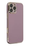 Mey İthalat®  iPhone 16 Pro Max Kılıf Volet Silikon - Mor