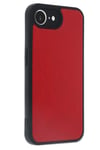 Mey İthalat®  iPhone 16E Kılıf Aras Deri Kapak - Kırmızı