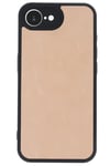 Mey İthalat®  iPhone 16E Kılıf Aras Deri Kapak - Pudra