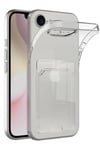 Mey İthalat®  iPhone 16E Kılıf Kart Şeffaf Silikon - Şeffaf