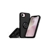 Mey İthalat®  iPhone 16E Kılıf Montreal Yüzüklü Silikon Kapak - Siyah